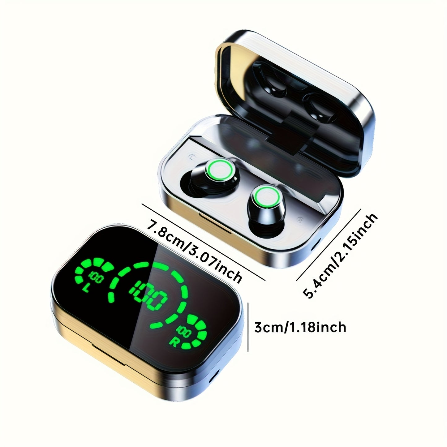 Leon™ | Trådlösa Bluetooth 5.3-hörlurar med touchkontroll