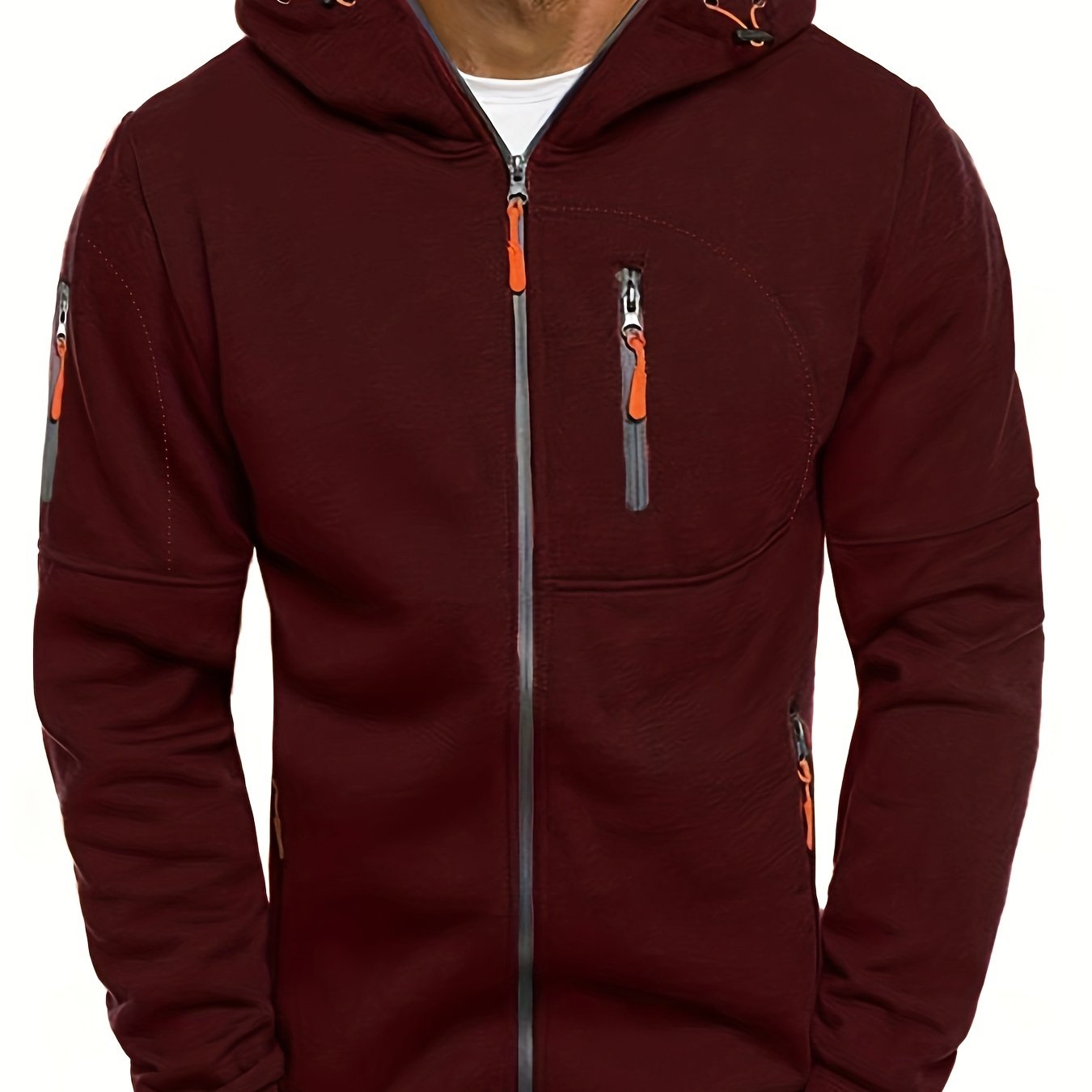 Arne™ – Herr Hoodie med Dragkedja för Vår och Höst
