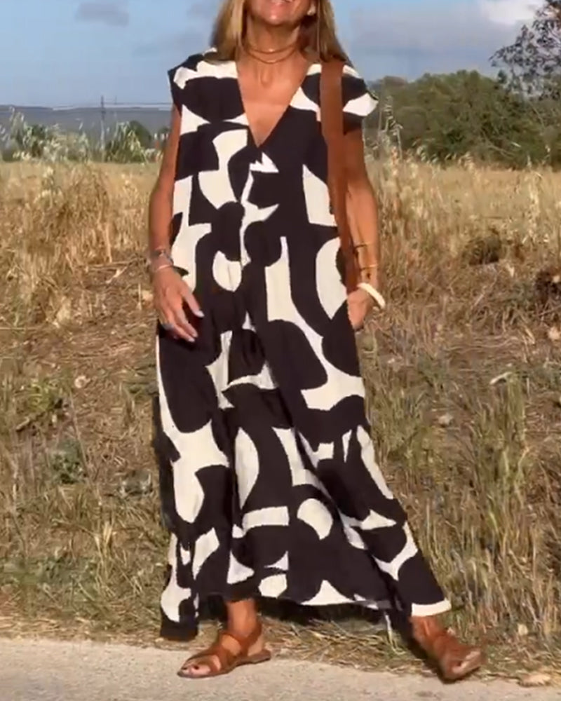 Serena™ | Elegant klänning med V-ringning och feminin stil