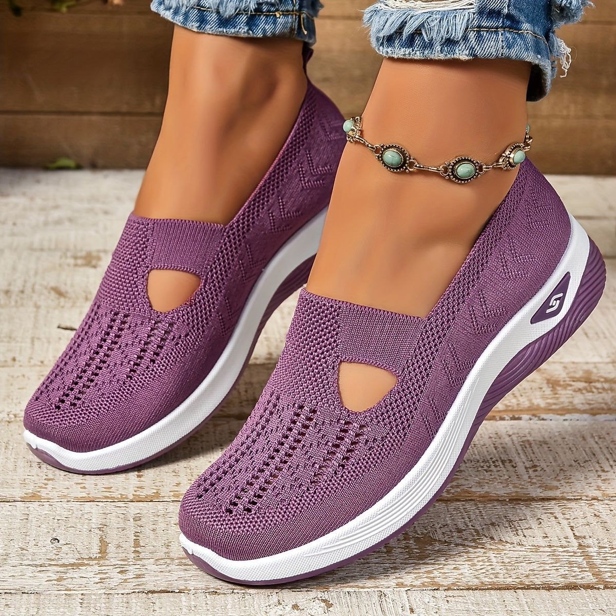 Tina™ | Luftig Komfort: Slip-on Skor för Varje Dag