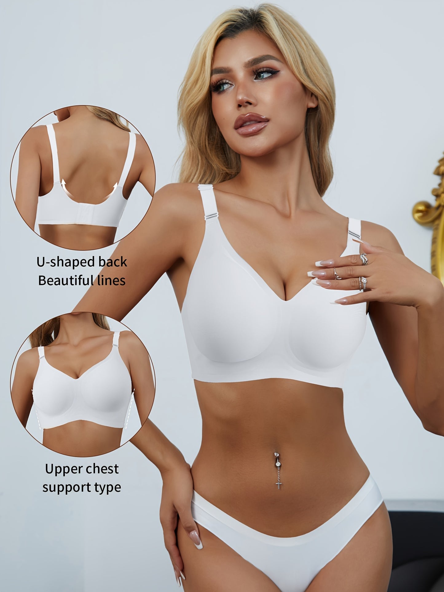 Brabo™ | Bekväm Sömlös Push-Up BH – Osynlig, Mjuk & Krångelfri
