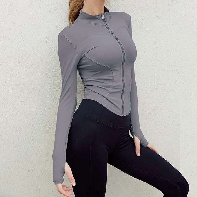 Tova™ Snabbtorkande Träningsjacka – Perfekt för Yoga & Motion!
