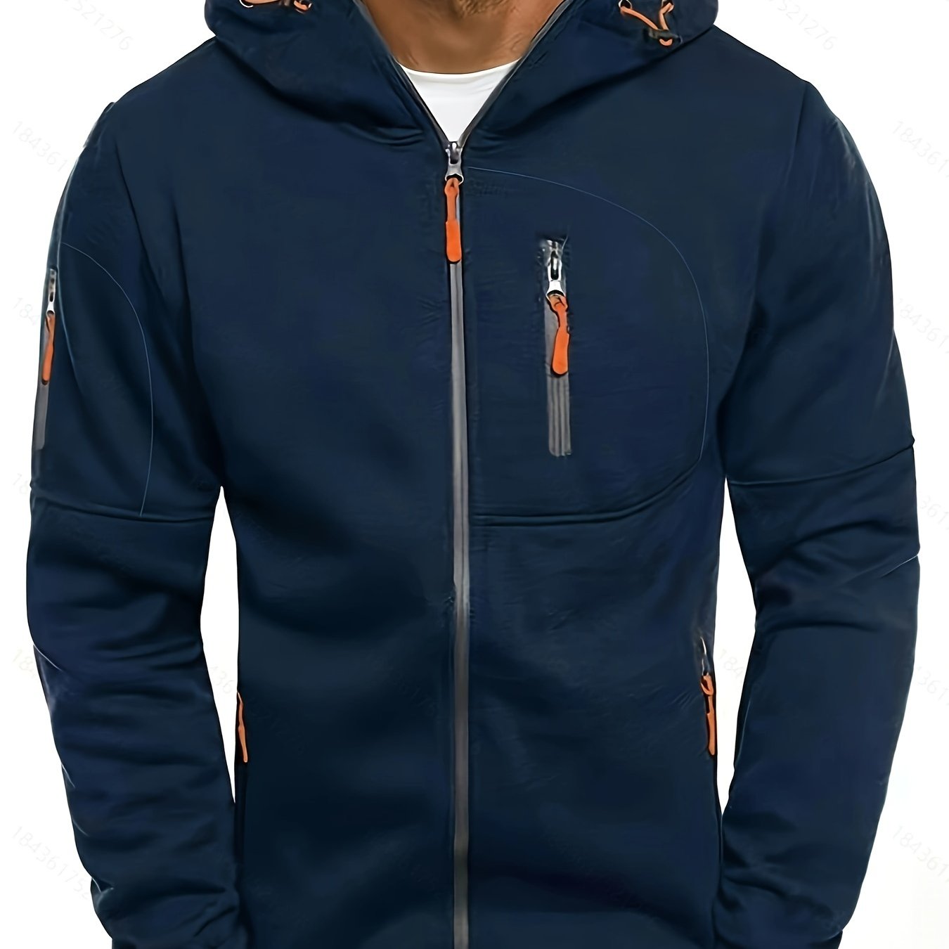 Arne™ – Herr Hoodie med Dragkedja för Vår och Höst