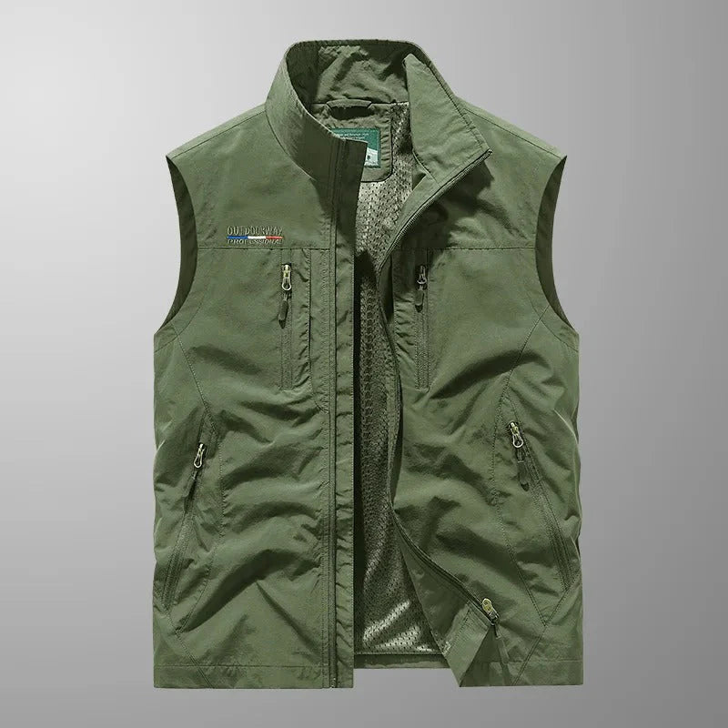 Kasper™ | Andningsbar Cargo Bodywarmer med Flera Fickor