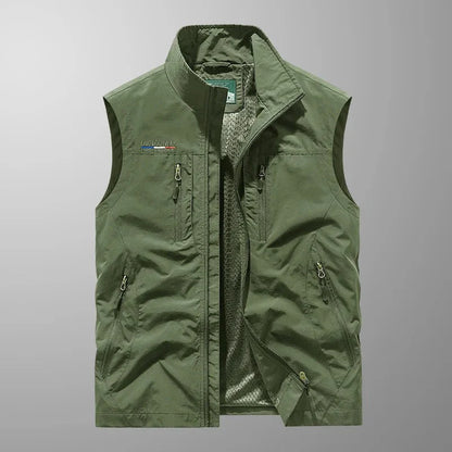 Kasper™ | Andningsbar Cargo Bodywarmer med Flera Fickor