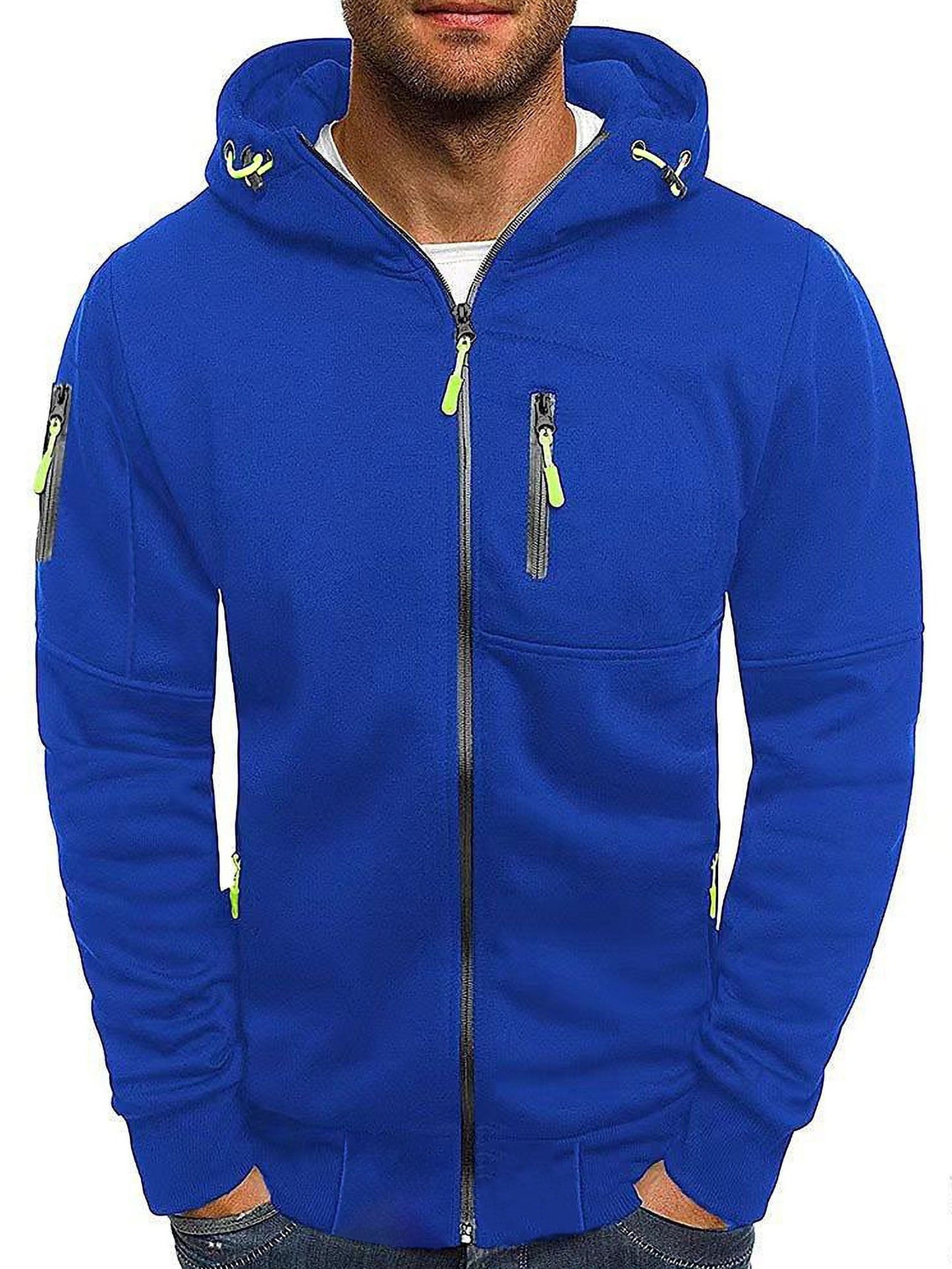 Arne™ – Herr Hoodie med Dragkedja för Vår och Höst