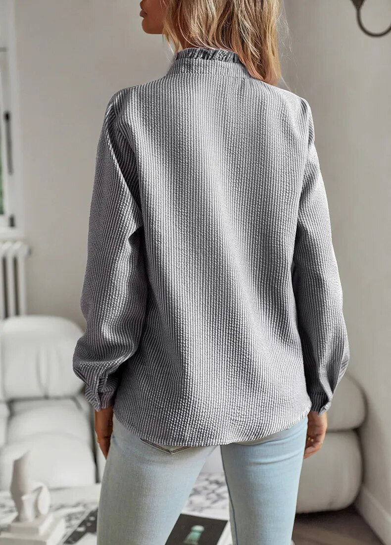 Selma™ | Aurora Volangskjorta – Stil och Komfort i Ett