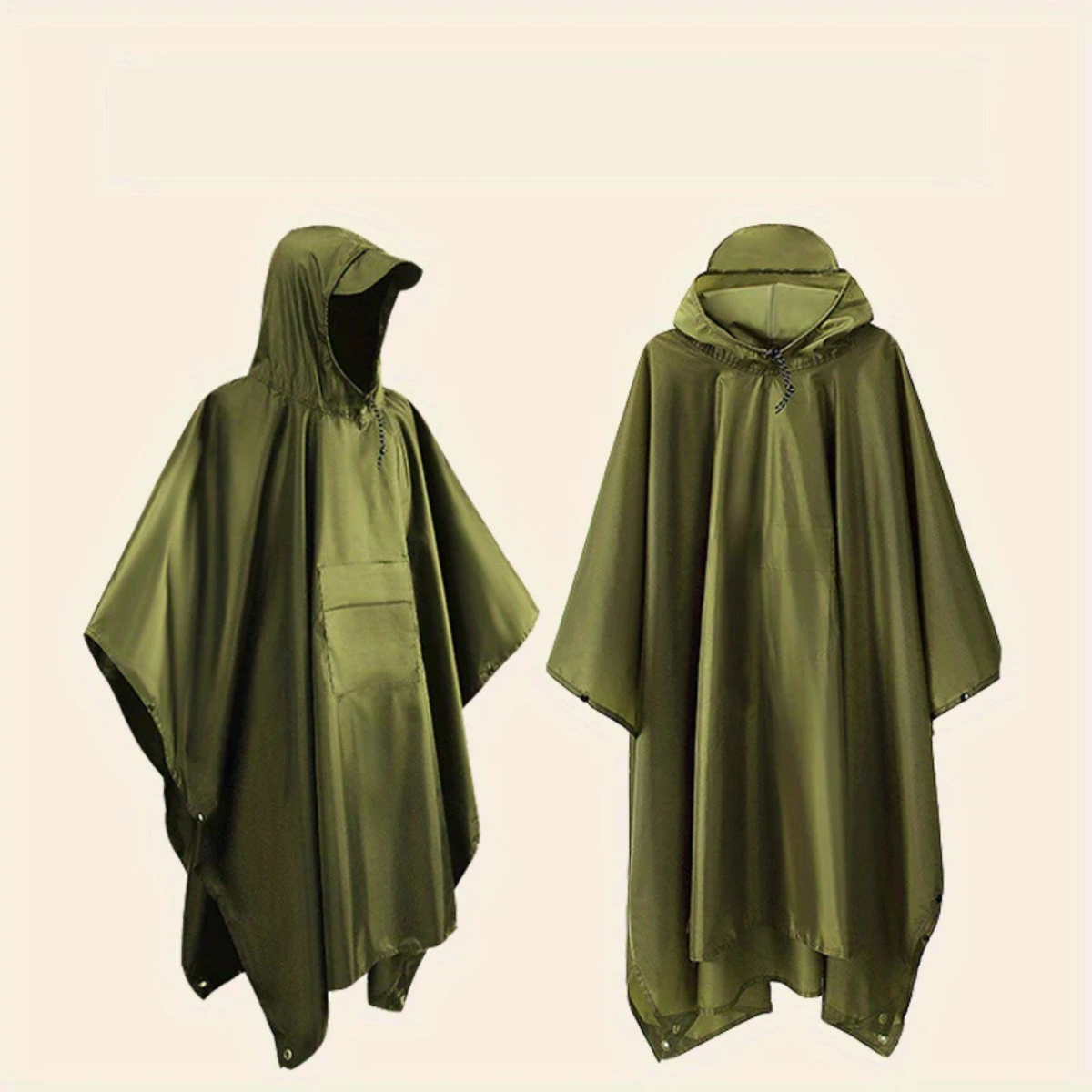 Speciell™ - 3-i-1 Multifunktionell Regnponcho med Huva
