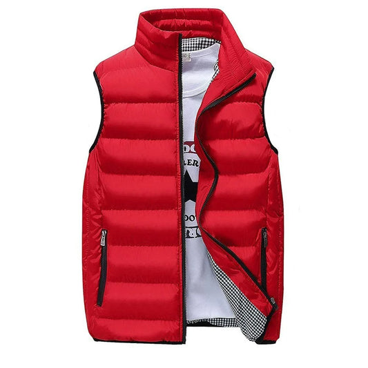 Mikael™ Bodywarmer – För de lite kyligare dagarna, stiligt och skönt varm! - röd