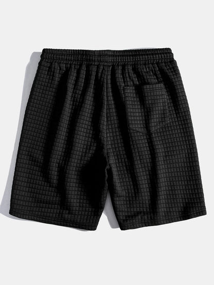 Martin™ - Sommarset – Stilren Waffle T-shirt & Shorts i 2 delar