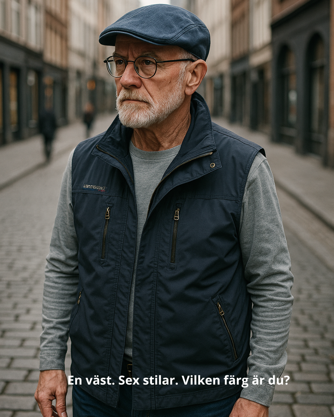 Kasper™ | Andningsbar Cargo Bodywarmer med Flera Fickor - Marinblå