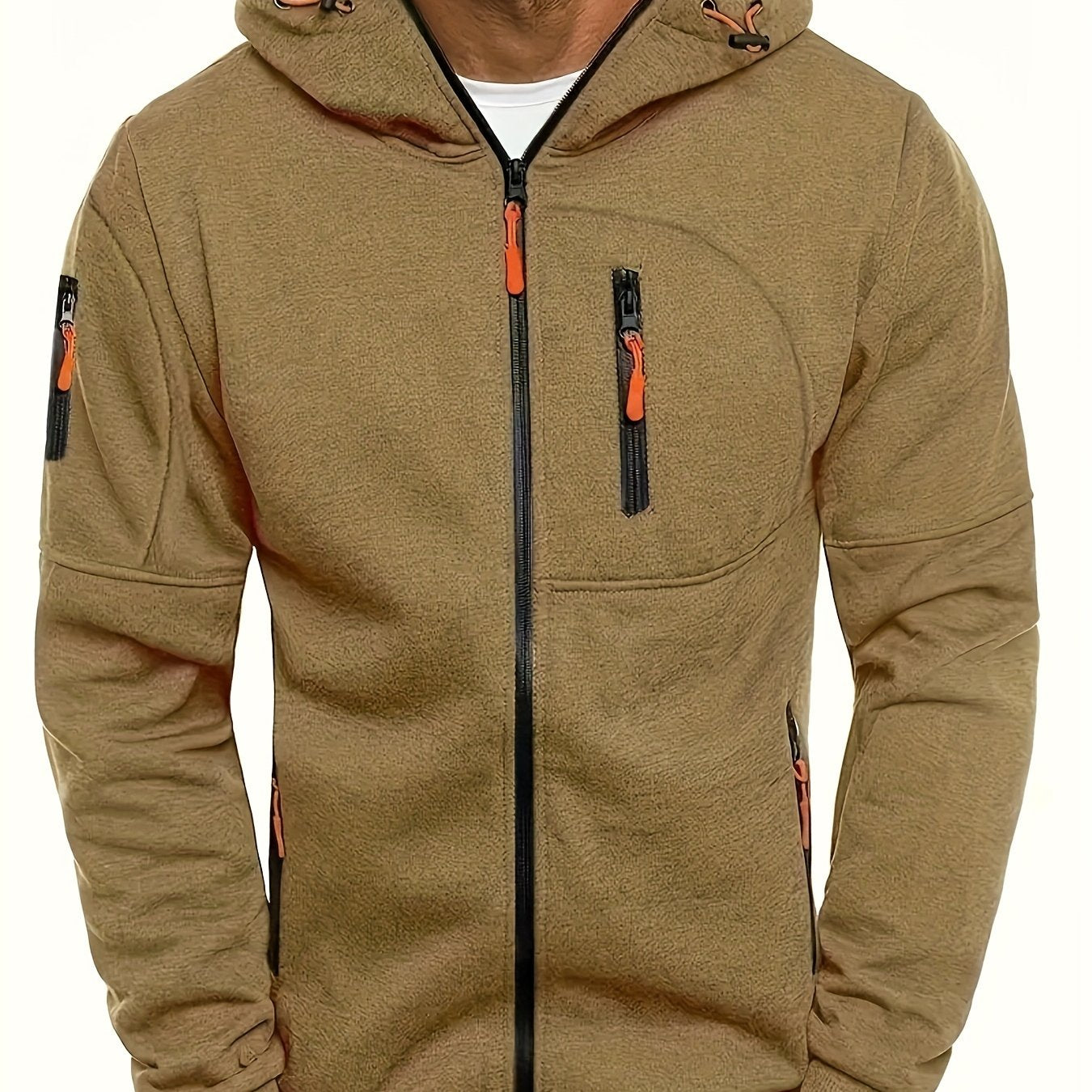 Arne™ – Herr Hoodie med Dragkedja för Vår och Höst