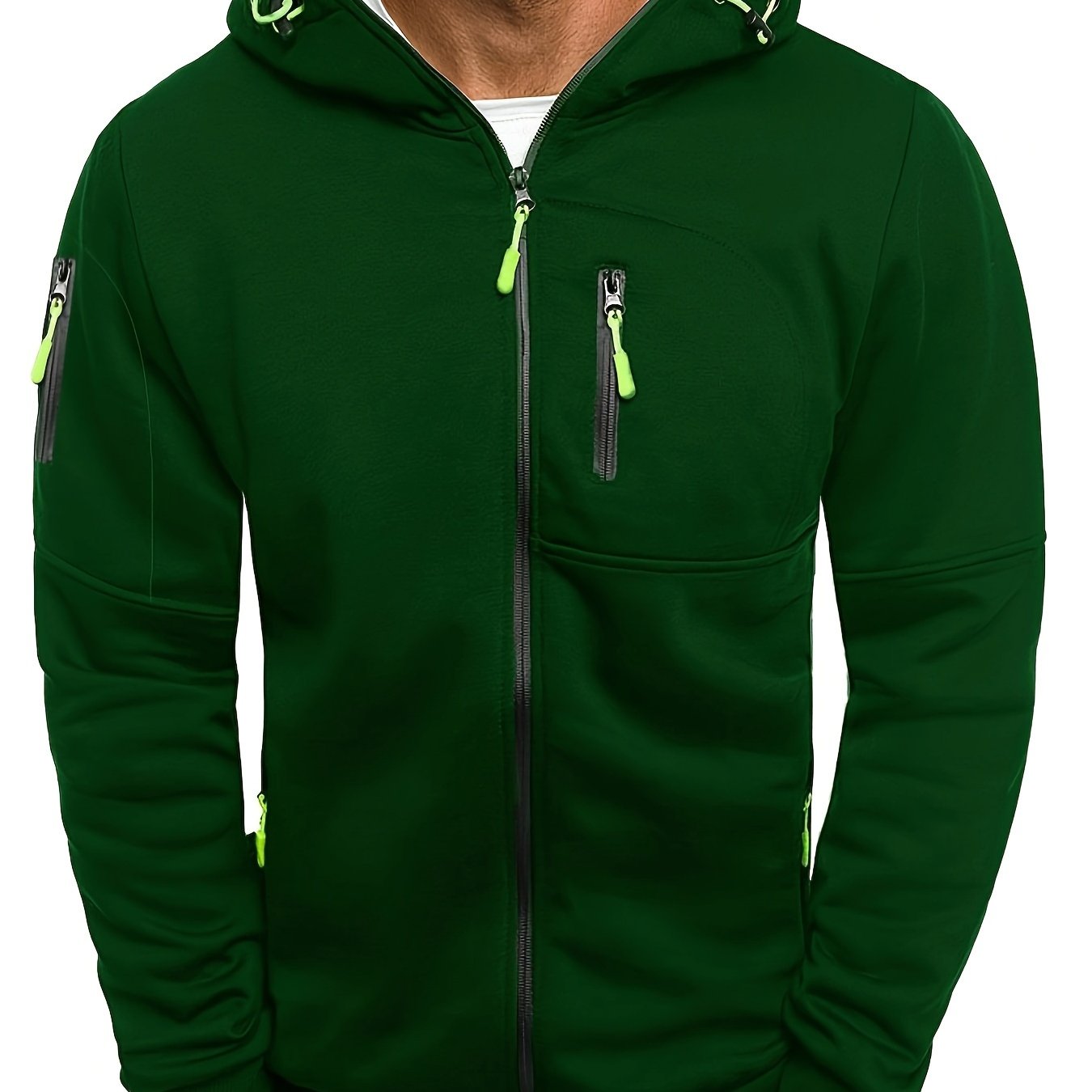 Arne™ – Herr Hoodie med Dragkedja för Vår och Höst