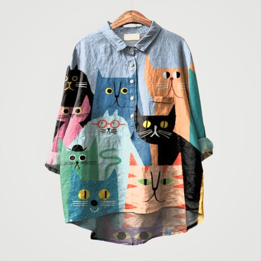 Elina™ | Bluse Katt 1