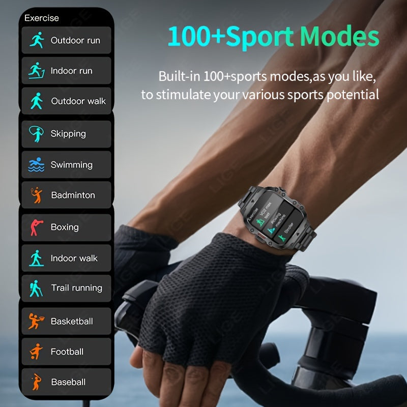 Morgan™ Sport Smartwatch – IP68 Vattentät | 100+ Sportlägen
