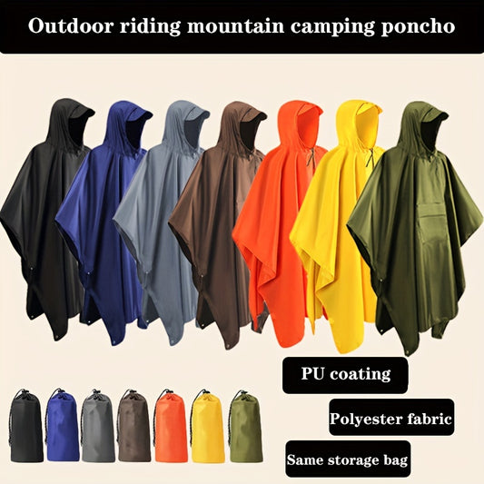 Speciell™ - 3-i-1 Multifunktionell Regnponcho med Huva