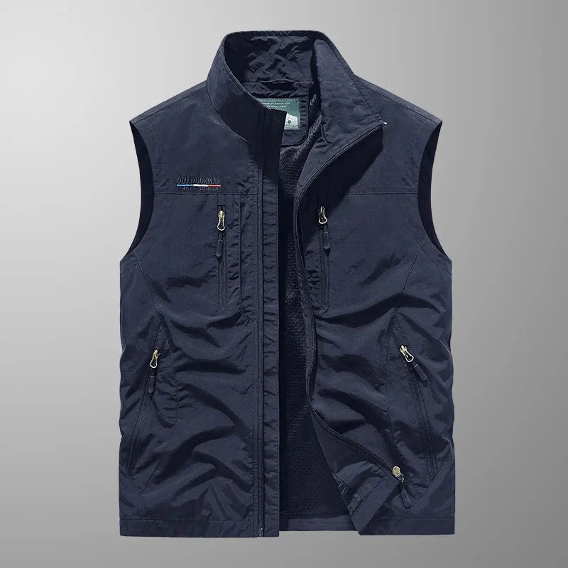 Kasper™ | Andningsbar Cargo Bodywarmer med Flera Fickor