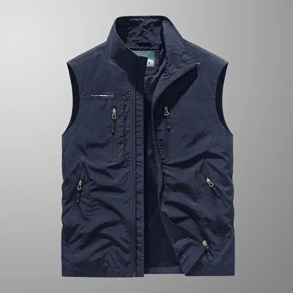 Kasper™ | Andningsbar Cargo Bodywarmer med Flera Fickor