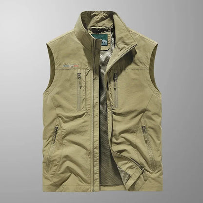 Kasper™ | Andningsbar Cargo Bodywarmer med Flera Fickor