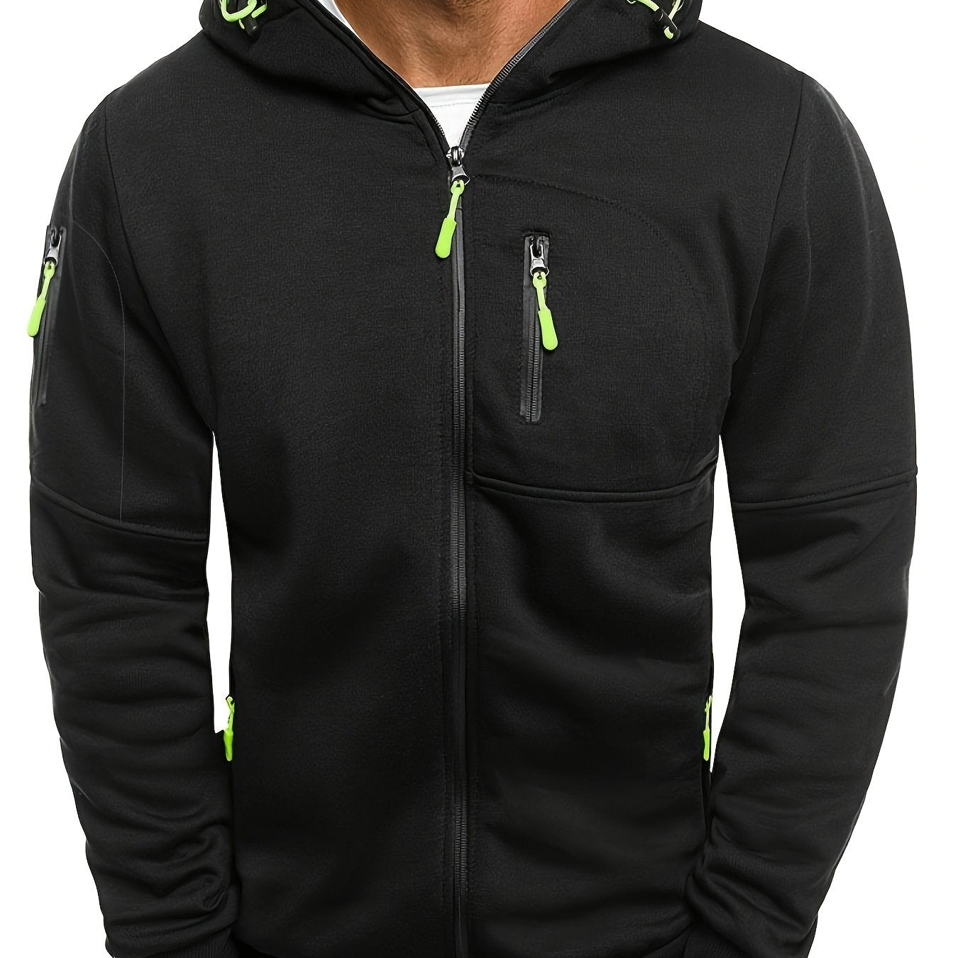 Arne™ – Herr Hoodie med Dragkedja för Vår och Höst