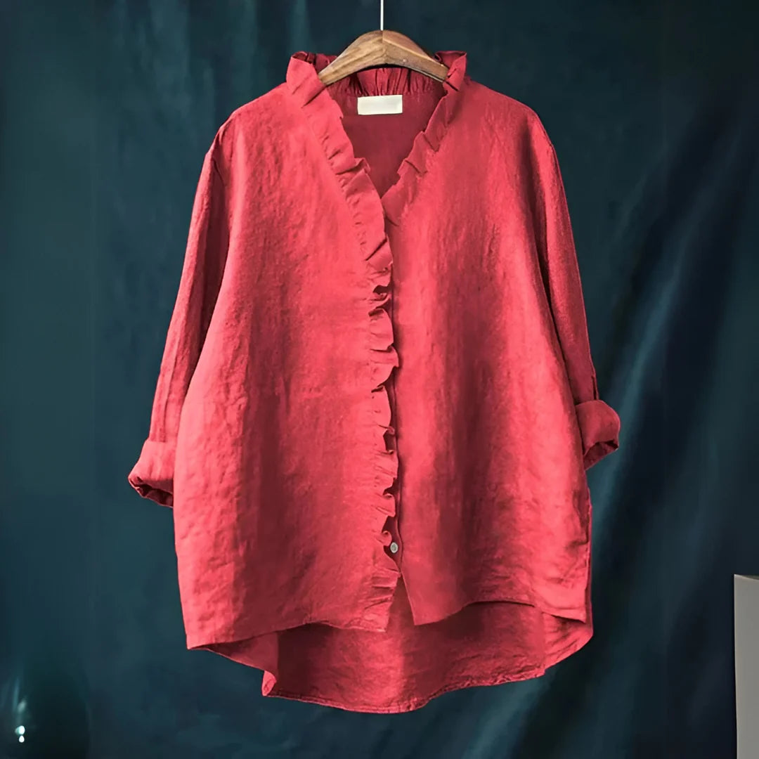Gunilla™ – Elegant blus med luftig och feminin känsla